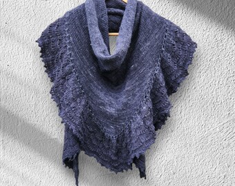 This gorgeous charcoal grey handmade shawl would be a Perfect gift for Mother's Day.