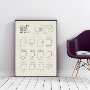Conjunto de 6 decoración de arte de baño divertido monocromo retro vintage, póster, impresión digital, arte de pared, arte intercambiable, imprimibles