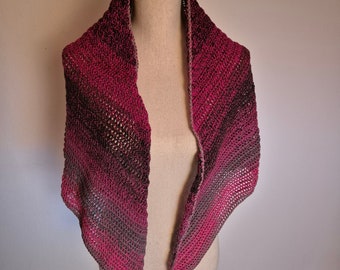 Wildberry triangular scarf