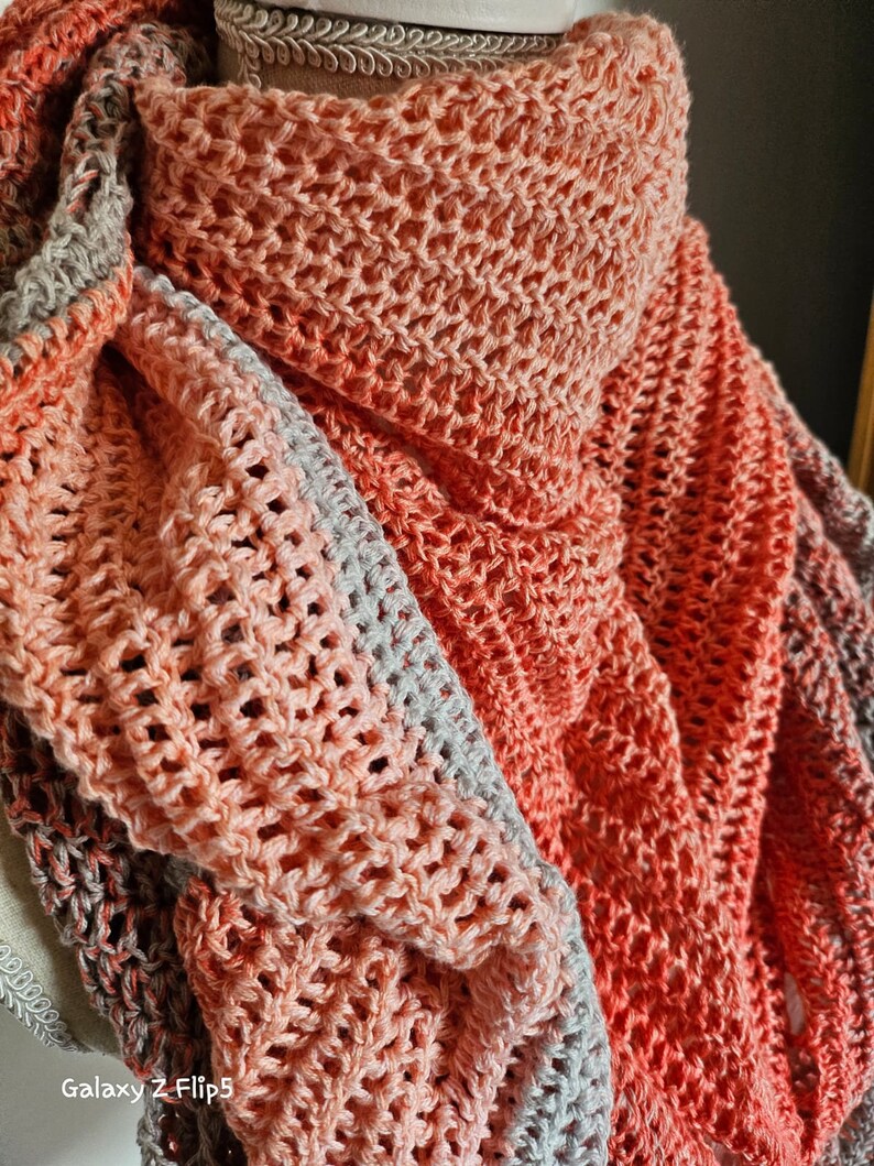 Tunic/triangular scarf peach dream image 3