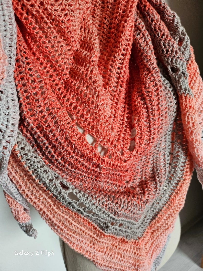 Tunic/triangular scarf peach dream image 4