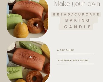 Comprehensive Baking Candle making class • multi-shape muffin|cupcake|bread baking cake candle tutorial, beginner friendly.