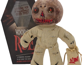 Voodoo Rue - Handcrafted Collectors Voodoo Doll | Authentic Protection Tool | Pins Included Spooky Dolls