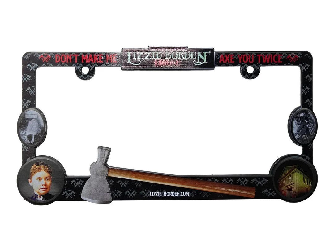 Official Lizzie Borden House License Plate Holder Frame - Etsy