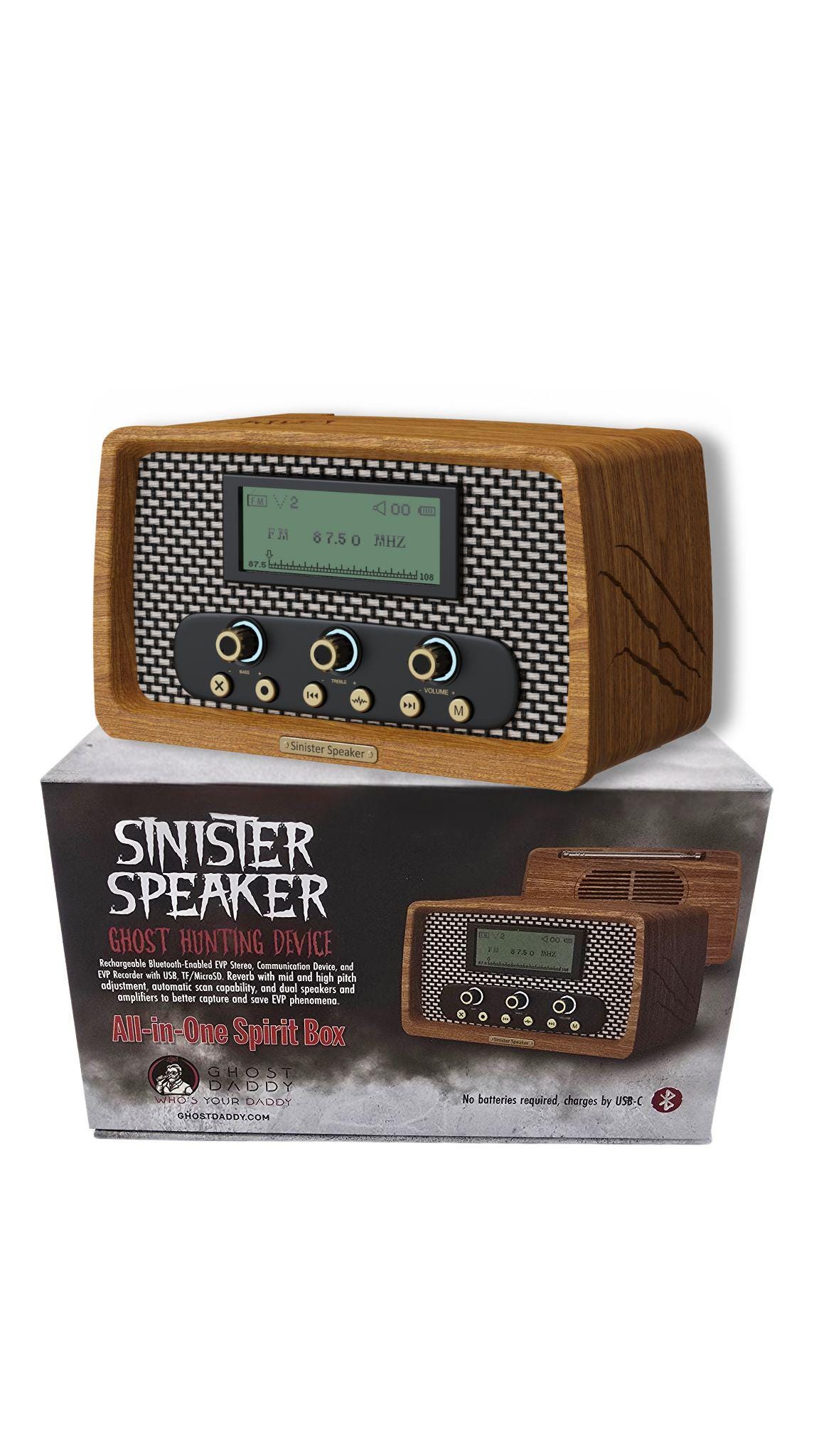 Sinister Speaker - Ghost Hunting Spirit Box Radio