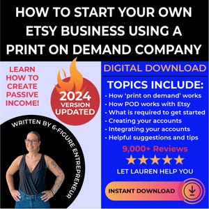 How to start an Etsy business using a print on demand company