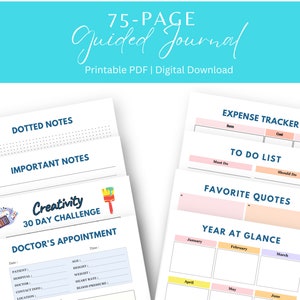 ADHD planner, Printable Planner, Monthly Digital Planner, Simple Planner