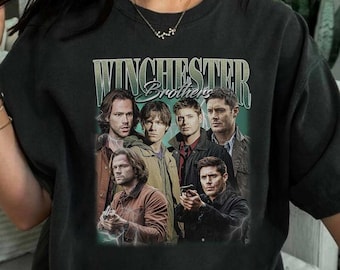 Winchester Brothers Vintage Hoodie, Gift for Women and Men, 90s Retro T-shirt, Winchester Brothers Fan Sweatshirt, Vintage Supernatural