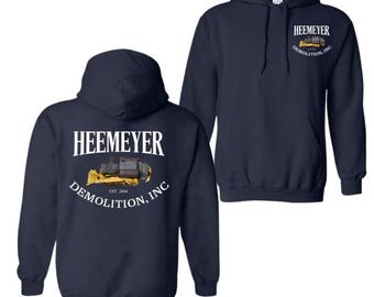 Heemeyer Demolition Cotton T-shirt, Bulldozer Design Hoodie, Trendy Sweatshirt for Men and Women