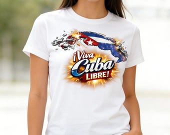 Cuba Shirt Women, Viva Cuba Libre Hoodie, Latin Graphic Tee, Summer Vacation Sweatshirt, Cuban Pride Gift