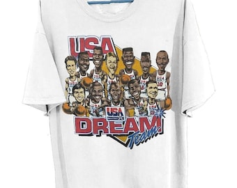 1992 USA Dream Team Graphic Sweatshirt, Micheal Jordan, Magic Johnson, Larry Bird T-shirt, Iconic USA Retro Basketball Hoodie