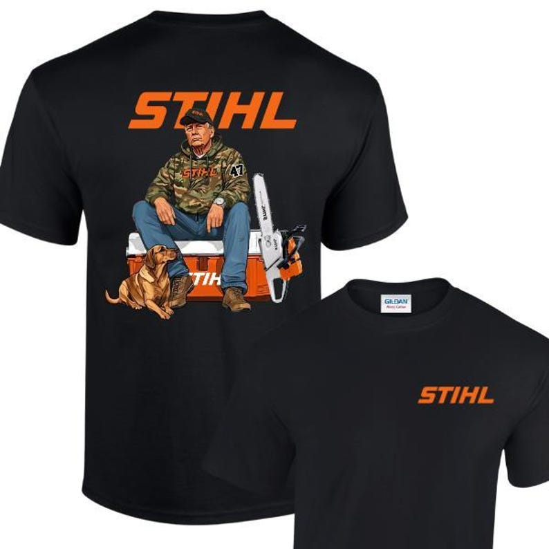 a black shirt with an image of a man sitting on a bench