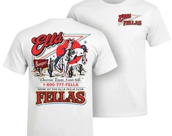 Choosin Texas Fella Club T-Shirt, Retro Western Cowboy Tee