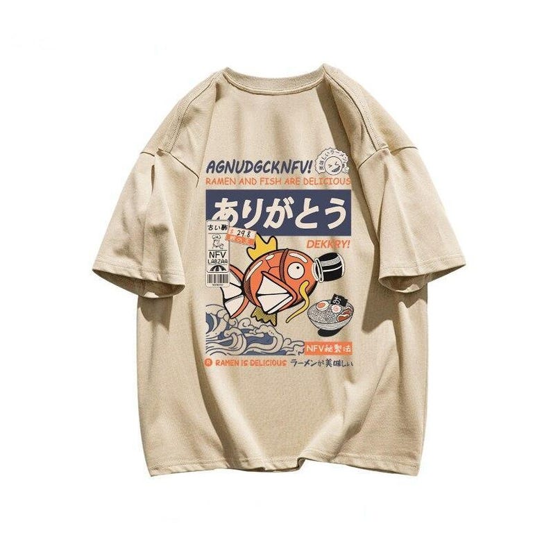 a t - shirt with an image of a fish on it