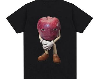 Retro Apple Men T-shirt, Meme Funny Hoodie, Women Graphic Harajuku Streetwear Sweatshirt, Casual Female Y2K Tee