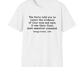 George Orwell 1984 Anti Trump Liberal Resist T-shirt, Unisex Political Activist Sweatshirt, Social Justice Hoodie, Protest Inequality Tee
