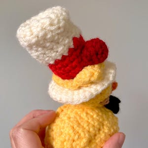 Lucifer (Hazbin Hotel) Rubber Duck Inspired Crochet Amigurumi | Lucifer Duck Yellow Version | Crochet Rubber Duck image 5