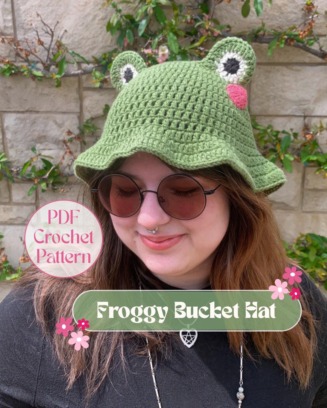 Froggy Bucket Hat Crochet PDF Pattern / Downloadable Digital Pattern - Etsy