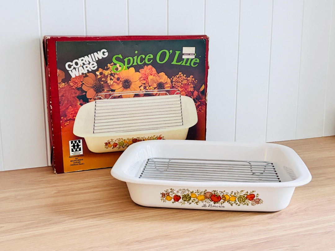 Vintage Corning Ware Spice O' Life Le Romarin Roaster A21 Baking Dish ...