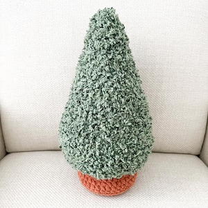 Sherpa Baum Kissen Häkelanleitung - Anfänger-freundliches, weiches Winter-Dekor mit Lichter-Tasche