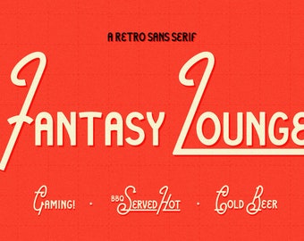 Fantasy Lounge Retro Sans Serif
