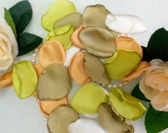 Bright Green, Sage, Silk Rose Petals, Wedding, Decor, Confetti, 50pcs (1pack) by ZaraDeco