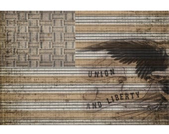 Union Liberty Decoupage Paper: Roycycled 18lb Tissue (21x29)