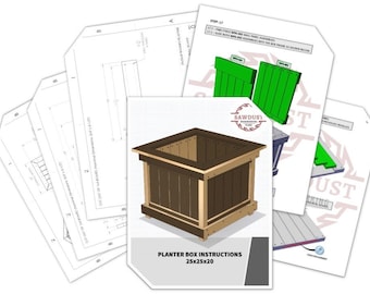Planter Box DIY Plans, Box Planter Plans, Small Planter Plans, Garden Planter Plans, Flower Box Plans, DIY Flower Box, Cedar Planter