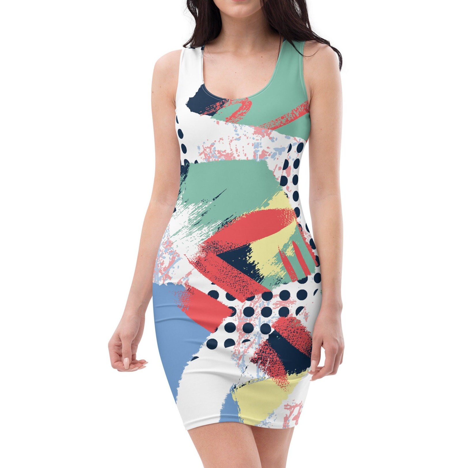abstract print bodycon dress Pucci Abstract print bodycon mini dress