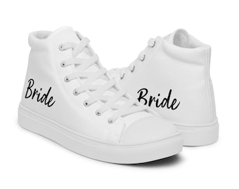 Bride High Top Canvas Sneakers - Bachelorette Gift