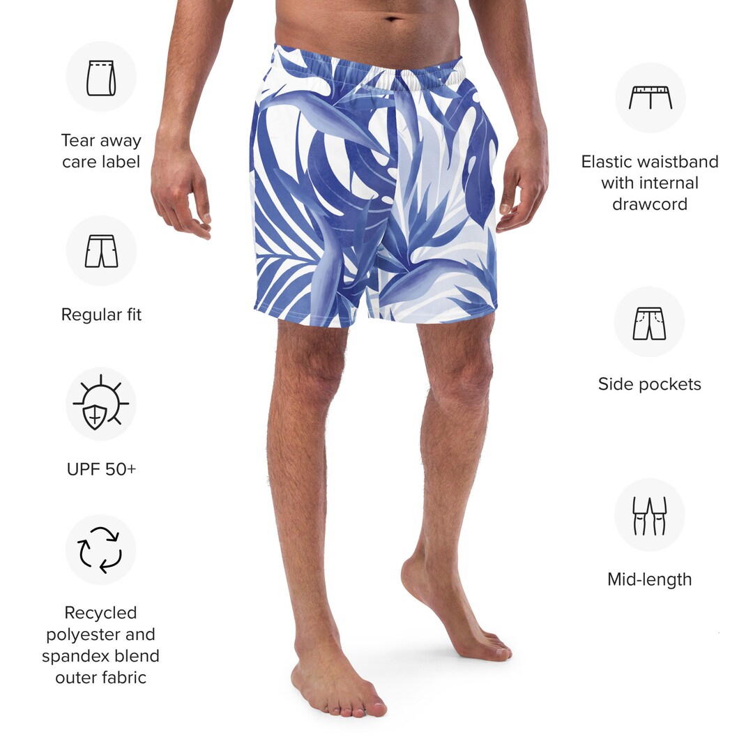 Watercolor - Sustainably Made Men's swim trunks main image 1