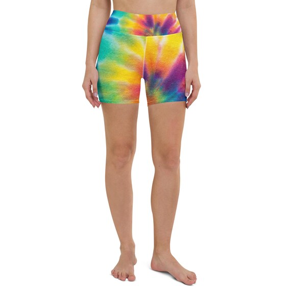 Tie dye yoga shorts new arrivals