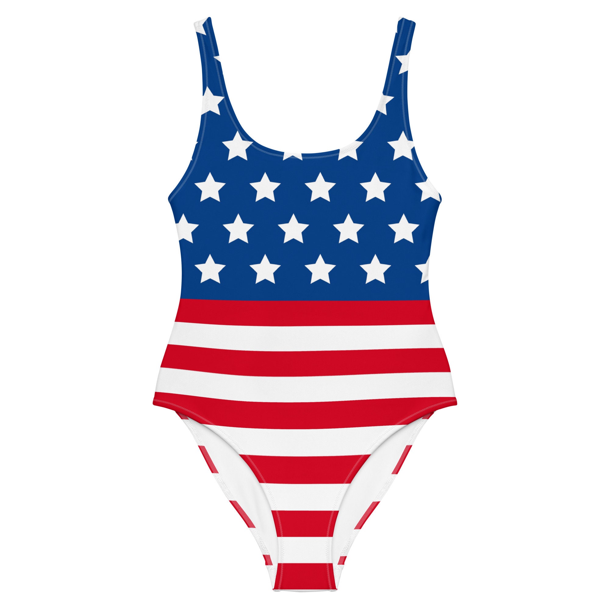 American Flag One-piece Swimsuit - 4th of July Swimsuit for Women - Etsy