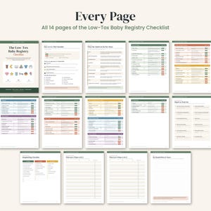 Baby Registry Checklist Printable, Low Tox Must Haves vs Nice to Have, Newborn Essentials List, Hospital Bag Checklist PDF image 8