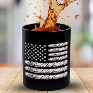 Cigars & Coffee | American Flag Cigar Mug | These Colors Don&#39;t Run | Military Veterans Mug | Cigar Style