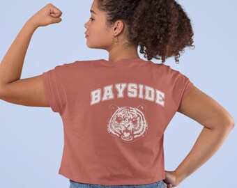 Bayside Babe Crop Top | Kelly's Tigers HS Cropped Tee | 90s Retro Shirt