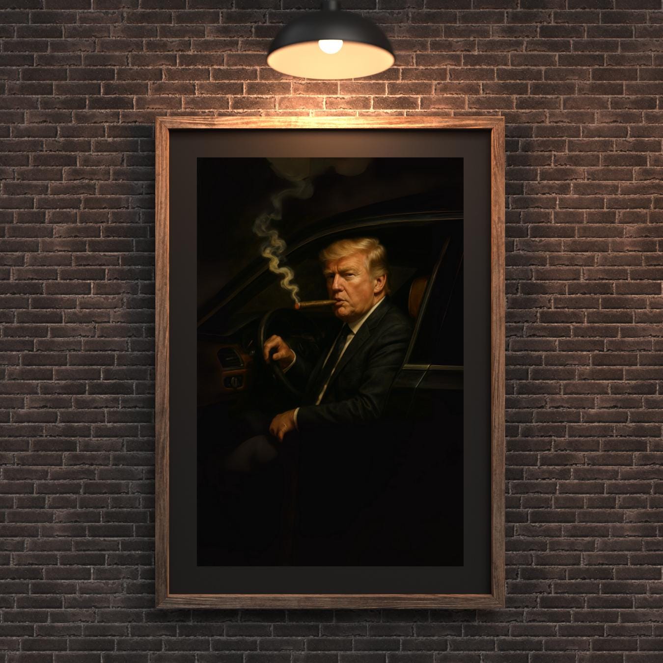 Poster Toile Trump President USA - Impression Artistique Murale - Déco Moderne Et Engagée