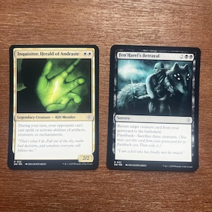 Cartas personalizadas de Dragon Age Magic the Gathering mtg, impressão artística, fanart, solas, dread wolf, inquisidor