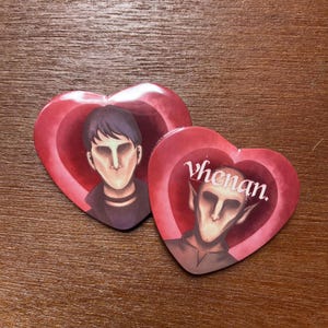 Dragon age romance button badge pin | solas cassandra | solavellan | gamer | dragon age inquisition | veilguard