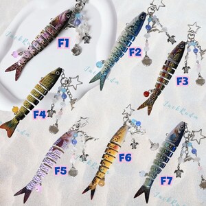 Fisch locken Schlüsselanhänger mit Charm - Einzigartiges Angelgeschenk für Naturliebhaber, Outdoor-Schlüsselanhänger für Männer & Frauen, rustikaler Köder-Schlüsselanhänger