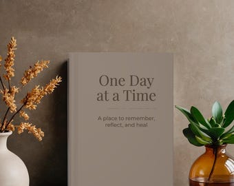 One Day at a Time Grief Journal | Bereavement Journal for Loss of Loved One | Christian Sympathy Healing Notebook | Memorial Keepsake Gift