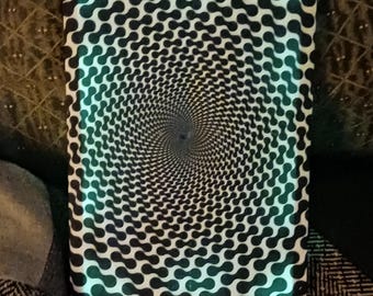 Gerahmte Leinwand psychedelische Wand Kunst- konzentrische Hypnose