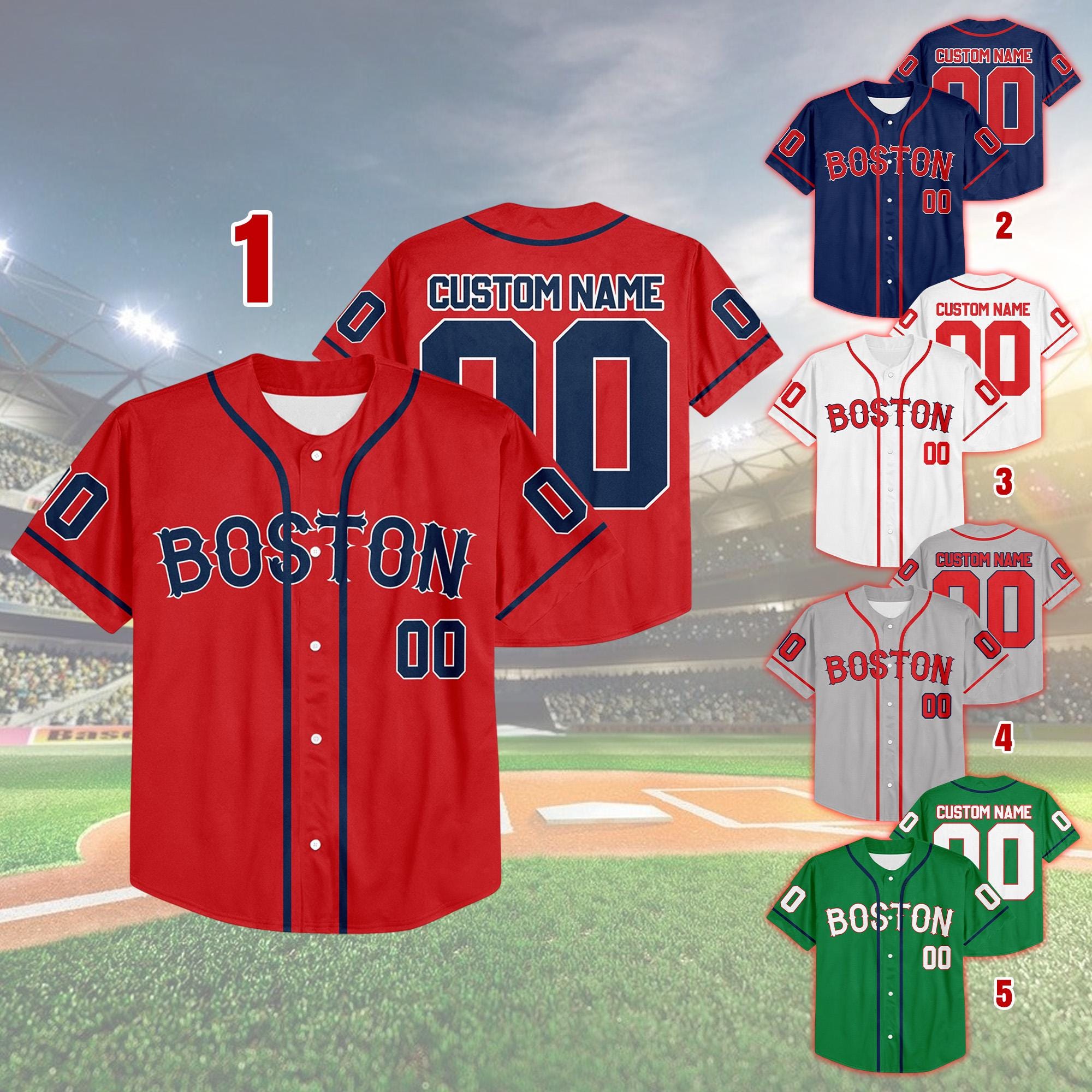 Red sox jersey - Etsy 日本