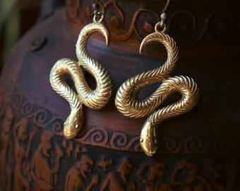 Messing oorbellen - python