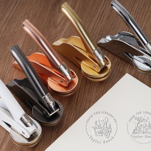 Embossage de livres personnalisé/Tampon de livre de la bibliothèque de/Embossage de livres personnalisé/Embossage de bibliothèque/Cadeau pour amoureux des livres