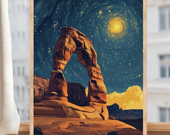 Arches National Park Print, Delicate Arch Wall Art (Digital Download)
