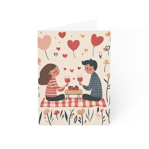 Tarjeta de felicitación romántica del día de San Valentín para esposo, esposa, novio, novia o pareja