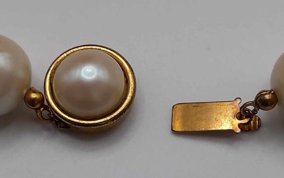 Miriam Haskell Signed Large and Long Faux Pearl N… - image 4