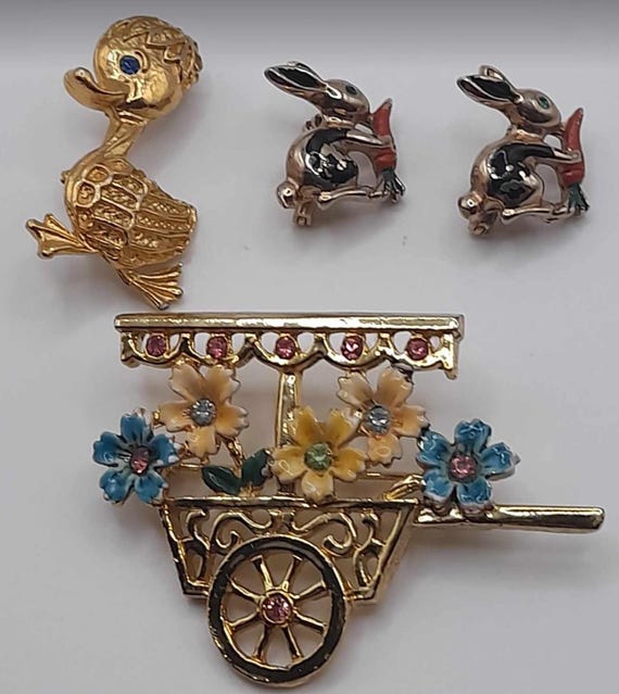 Spring And Easter Brooch Lot, Easter Brooches, Bu… - image 9
