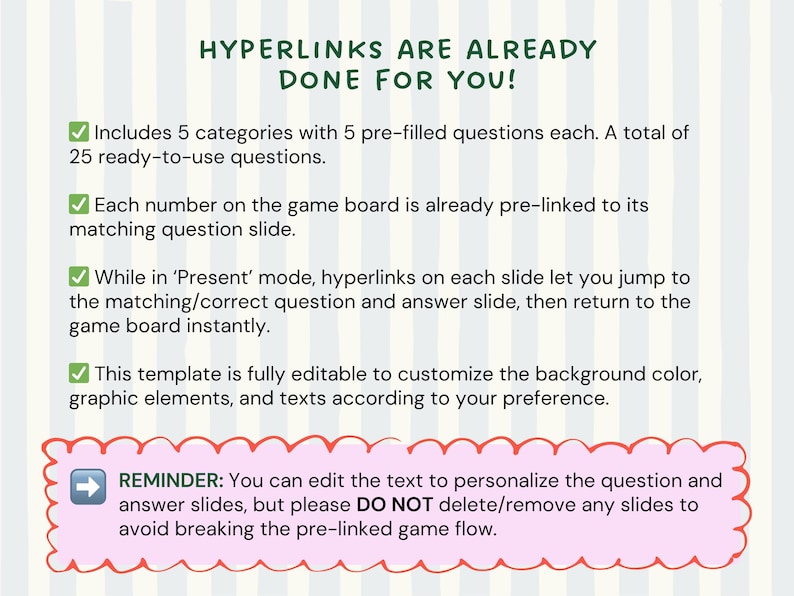 Bachelorette Jeopardy Party Games for Hen Party Editable Bridal Jeopardy Powerpoint Games in Canva Jeopardy Fun Bridal Shower Games Hen Do image 8
